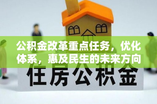 全流程公积金改革重点任务，优化体系，惠及民生的未来方向