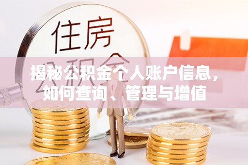 全流程揭秘公积金个人账户信息，如何查询、管理与增值