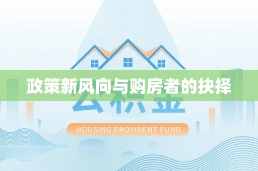 全流程政策新风向与购房者的抉择