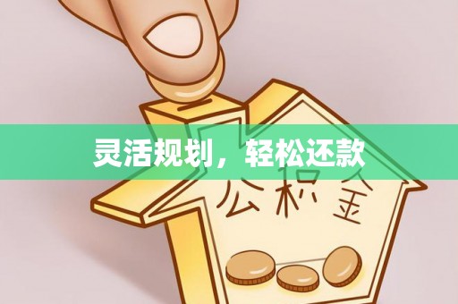 全流程灵活规划，轻松还款