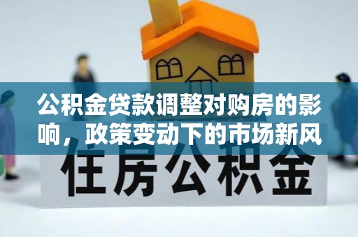 全流程公积金贷款调整对购房的影响，政策变动下的市场新风向