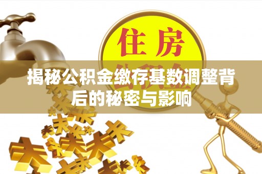 全流程揭秘公积金缴存基数调整背后的秘密与影响