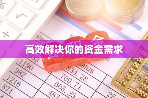 全流程高效解决你的资金需求