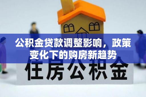 全流程公积金贷款调整影响，政策变化下的购房新趋势