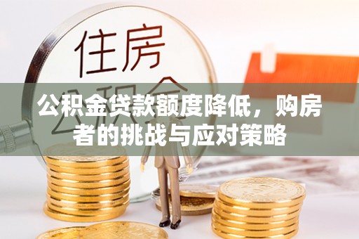 全流程公积金贷款额度降低，购房者的挑战与应对策略