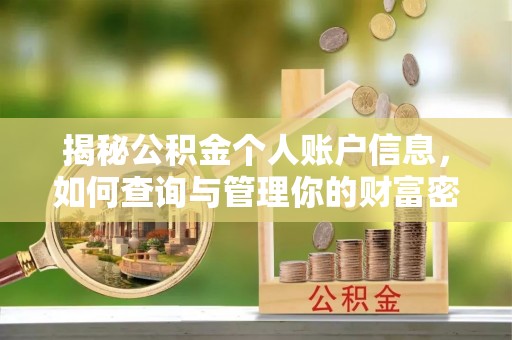 全流程揭秘公积金个人账户信息，如何查询与管理你的财富密码