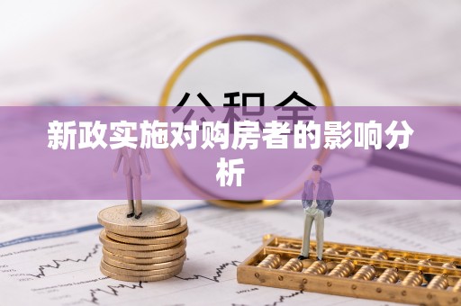 全流程新政实施对购房者的影响分析