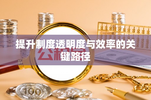 全流程提升制度透明度与效率的关键路径