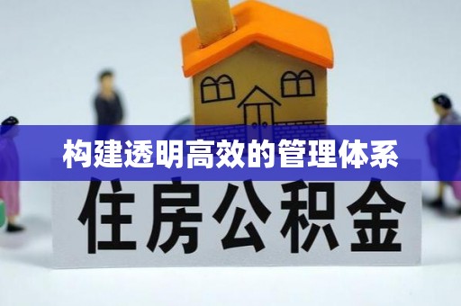 全流程构建透明高效的管理体系
